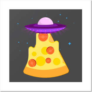 Pizza ufo. Posters and Art